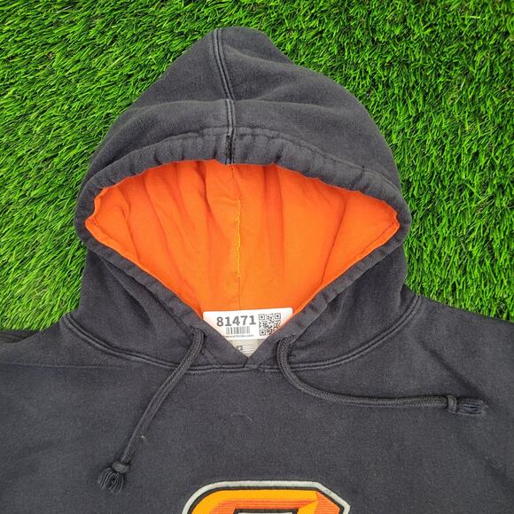 Oklahoma State Cowboys Hoodie Large 25x25 Boxy Faded-Black - Picture 9 of 14